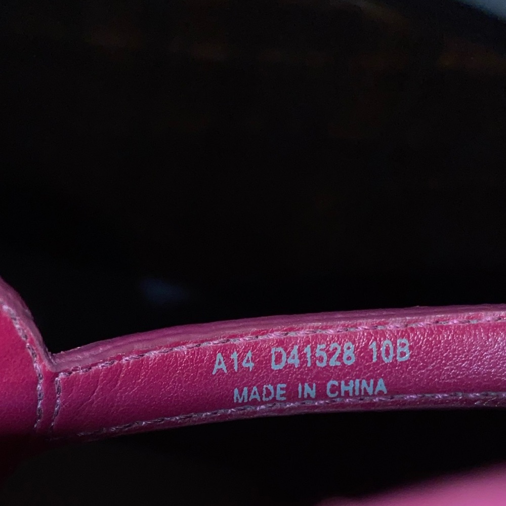 Cole Haan raspberry patent leather cork wedge sandals - Picture 7 of 8